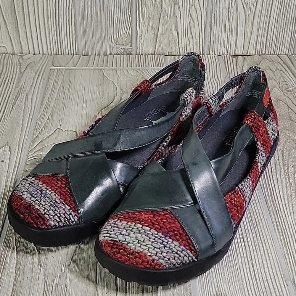 Dimmi Adventure Red Charcoal Cinnamon Shoes Womens Size 7.5 New In Box